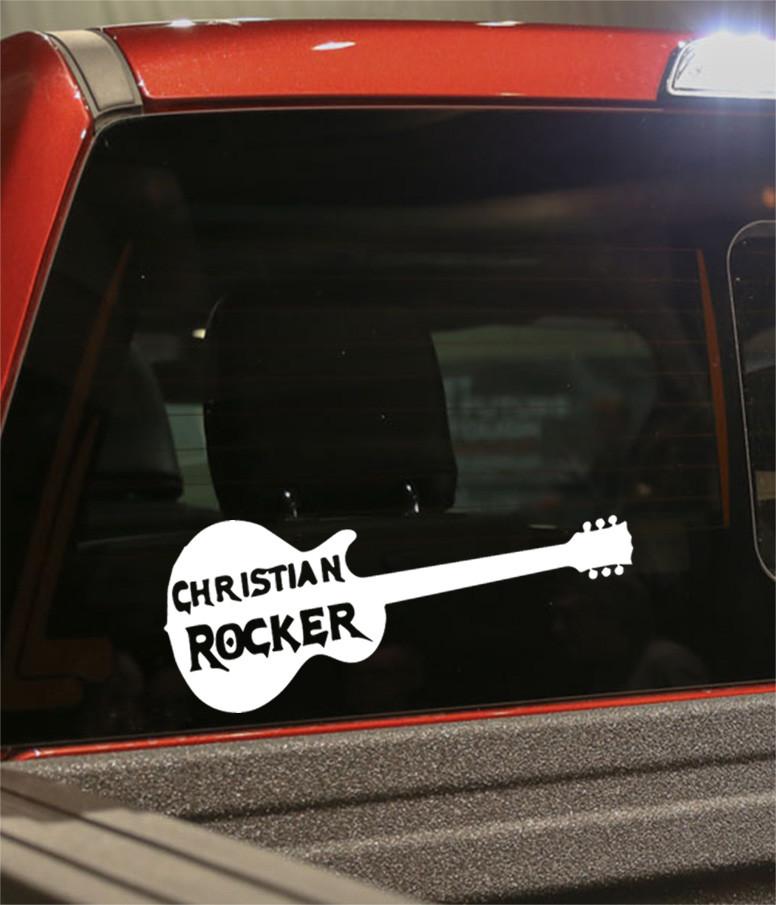 christian rocker religious decal - North 49 Decals
