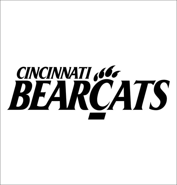 Cinncinati Bearcats decal, car decal sticker, college football