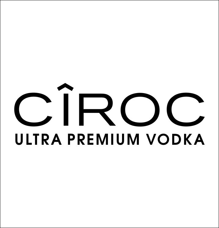 ciroc decal. vodka car decal sticker