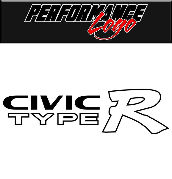 Civic Type R  decal performance decal sticker