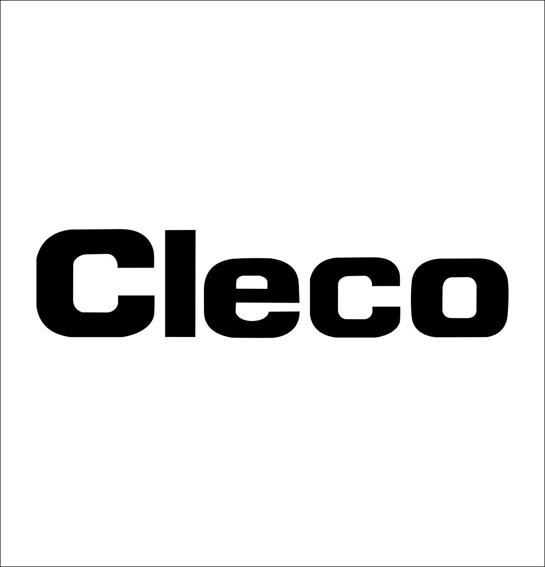cleco tools decal, car decal sticker
