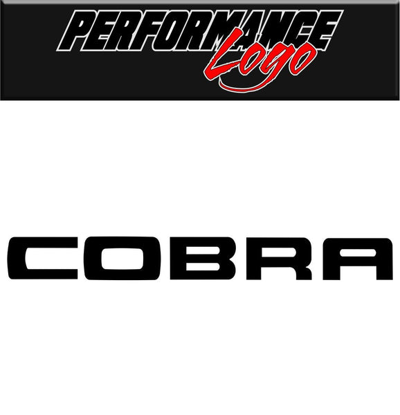 Cobra decal performance decal sticker