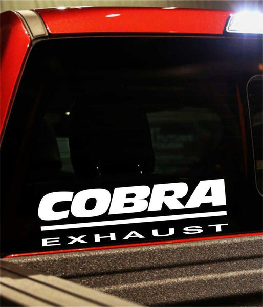 Cobra exhaust performance logo decal - North 49 Decals