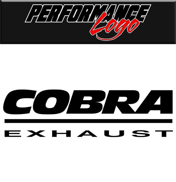 Cobra Exhaust decal performance decal sticker