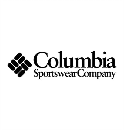 columbia sportswear decal, car decal sticker