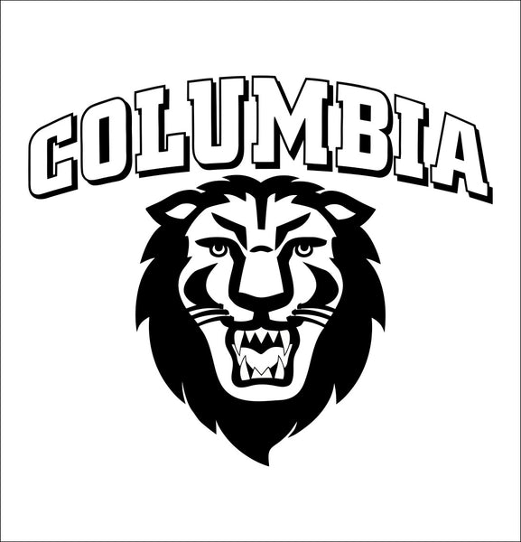 Columbia Lions decal, car decal sticker, college football
