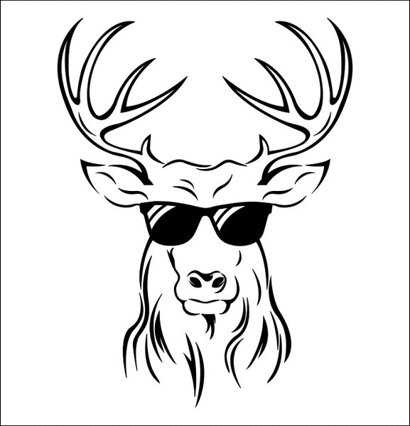 Cool Deer B hunting decal