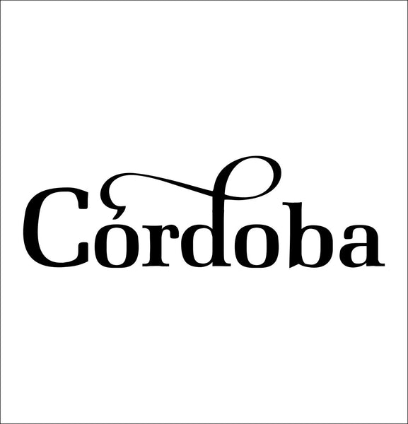 Cordoba Guitars decal, music instrument decal, car decal sticker