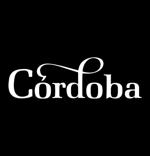 Cordoba Guitars decal, music instrument decal, car decal sticker