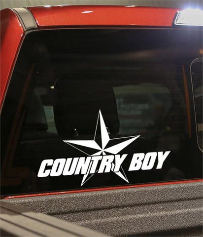 country boy star country & western decal - North 49 Decals
