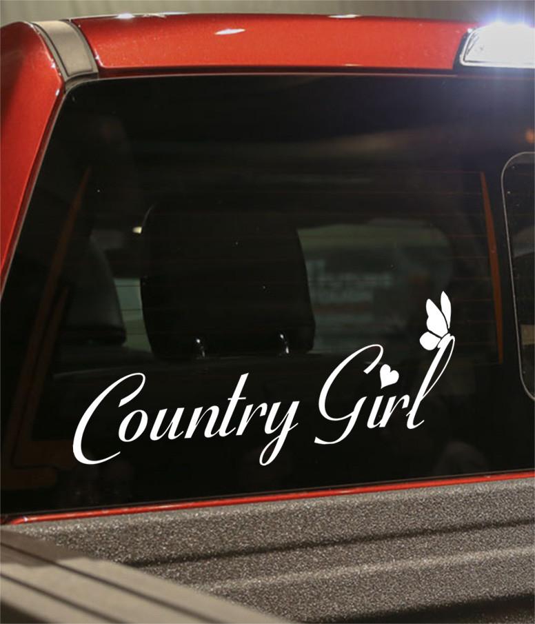 Country girl 2 country & western decal - North 49 Decals
