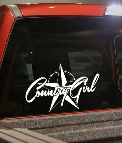 country girl 3 country & western decal - North 49 Decals