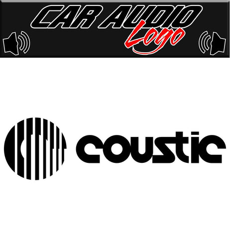 Coustic decal, sticker, audio decal