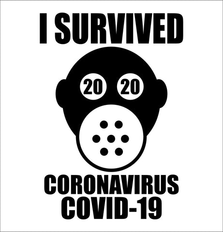 Coronavirus Covid 19 decal, covid 19 decal, car decal sticker