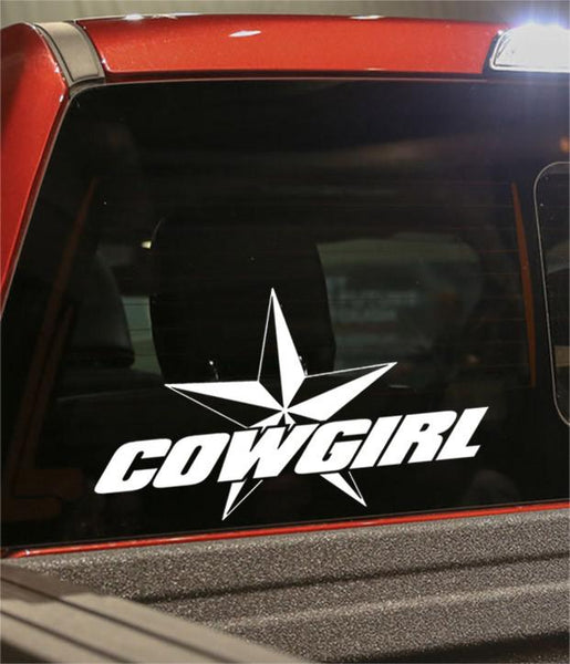 cowgirl star 3 country & western decal - North 49 Decals