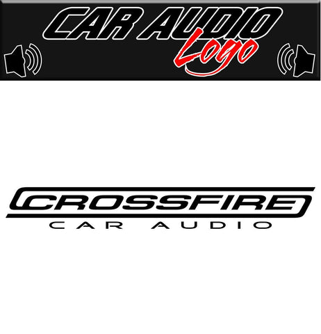 Crossfire decal, sticker, audio decal