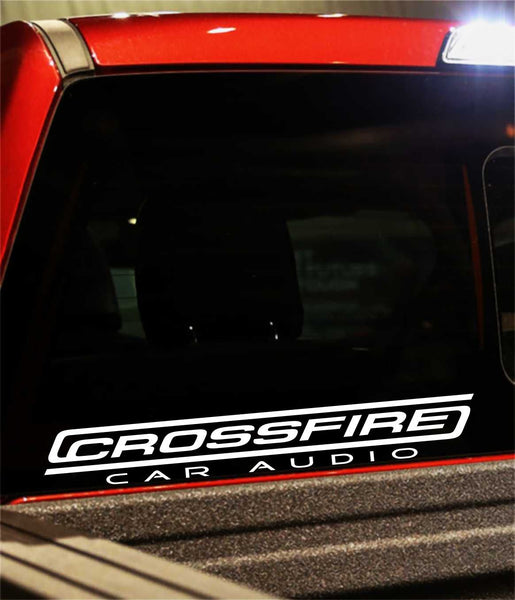 Crossfire decal, sticker, audio decal