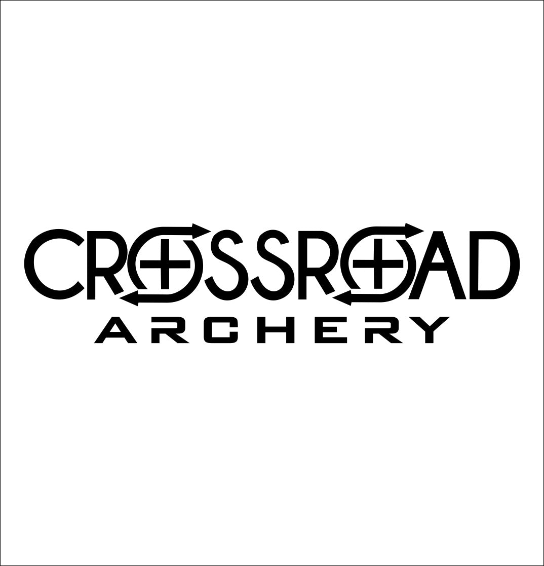crossroad archery decal, sticker, hunting fishing decal, car sticker