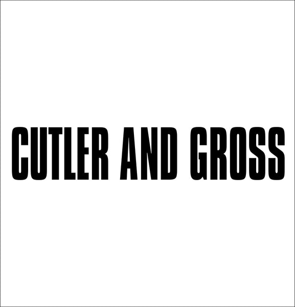 Cutler And Gross decal, car decal sticker