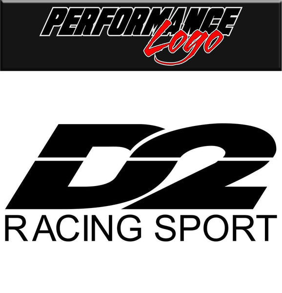 D2 Racing decal performance decal sticker