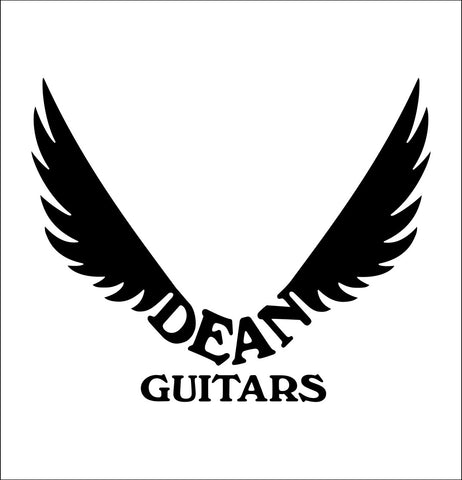 Dean Guitars decal, music instrument decal, car decal sticker