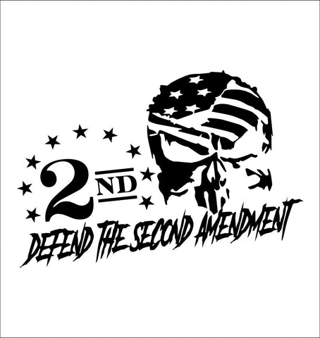 Defend The Second Amendment Punisher decal