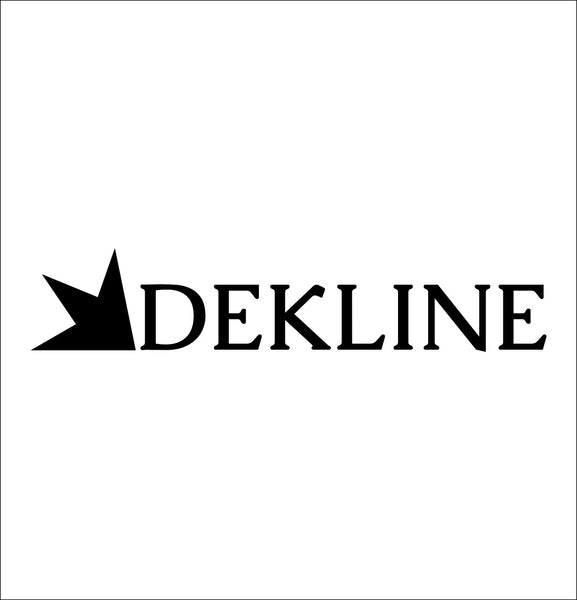 Dekline Footwear decal, skateboarding decal, car decal sticker