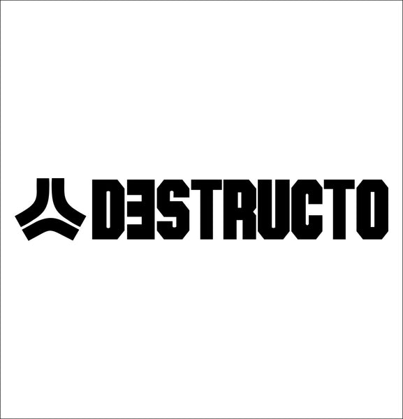 Destructo Trucks decal, skateboarding decal, car decal sticker