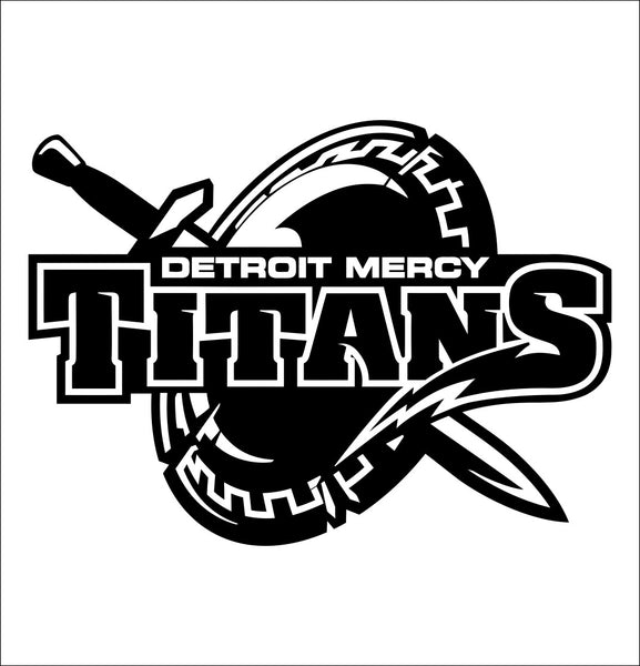 Detroit Mercy Titans decal, car decal sticker, college football