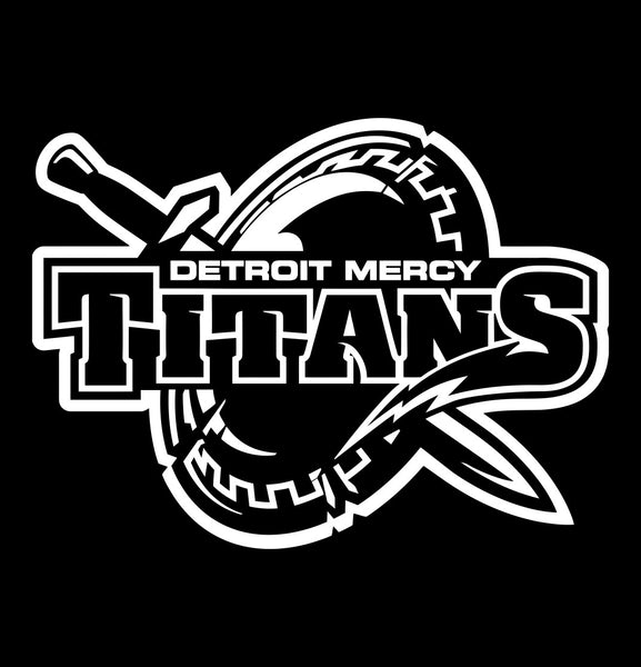Detroit Mercy Titans decal, car decal sticker, college football