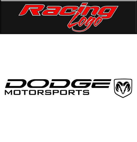 Dodge Motorsports Racing decal, racing sticker