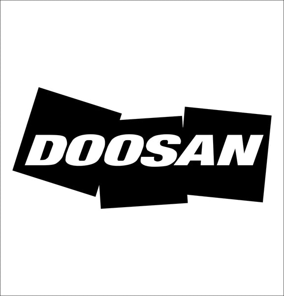 Doosan decal, car decal sticker