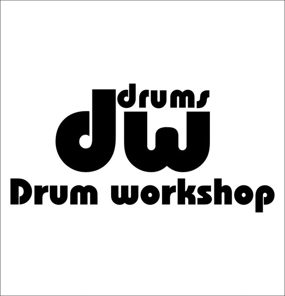 Drum Workshop decal, music instrument decal, car decal sticker