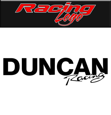Duncan Racing Wheel decal, racing sticker