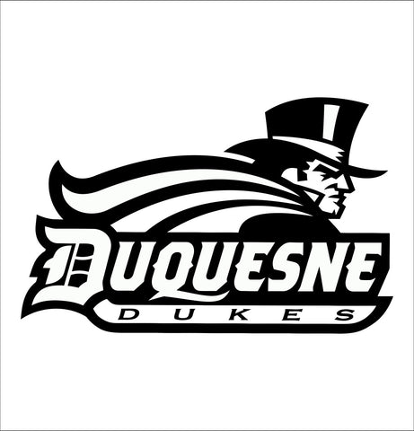 Duquesne Dukes decal, car decal sticker, college football