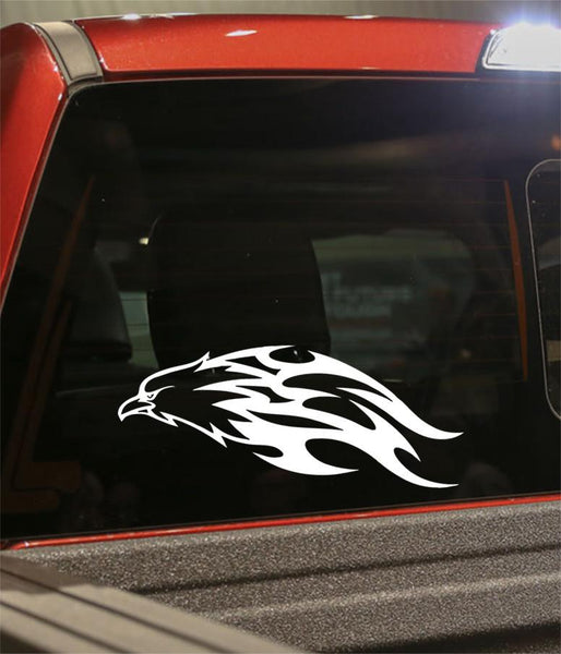 eagle 1 flaming animal decal - North 49 Decals
