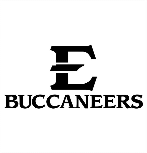 Eastern Tennessee Buccaneers decal, car decal sticker, college football