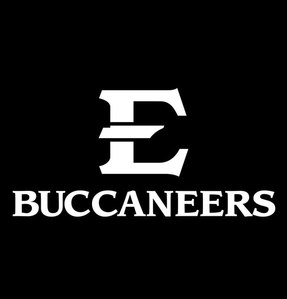 Eastern Tennessee Buccaneers decal, car decal sticker, college football