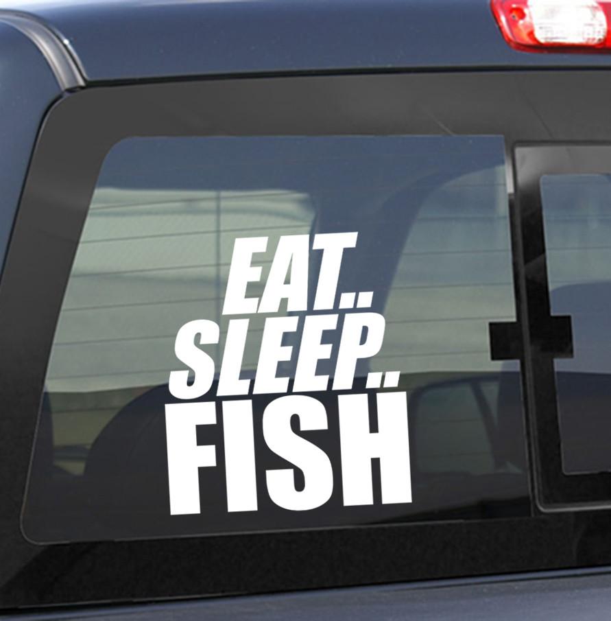 fishing decal, car decal sticker