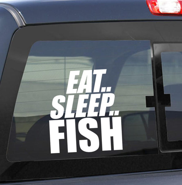 fishing decal, car decal sticker