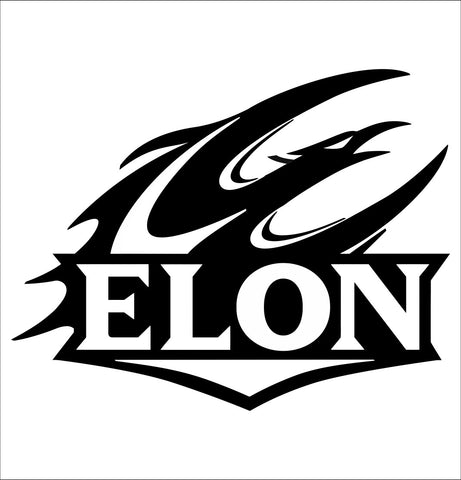 Elon Phoenix decal, car decal sticker, college football