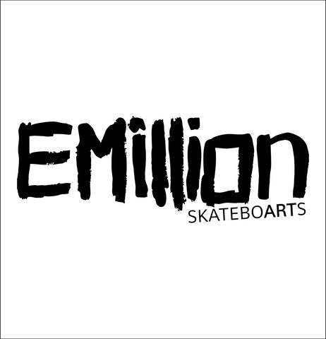 Emillion Skateboarts decal, skateboarding decal, car decal sticker