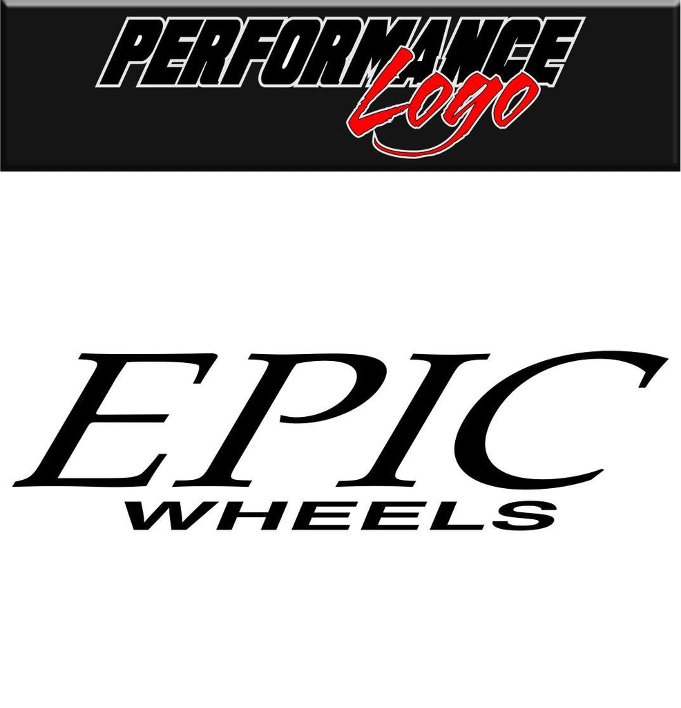 Epic Wheels decal performance decal sticker