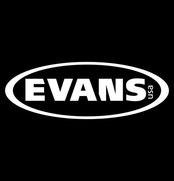 Evans Drumheads decal, music instrument decal, car decal sticker