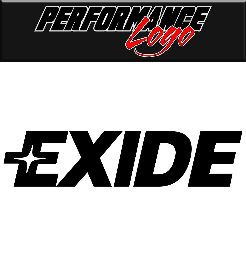 Exide decal performance decal sticker