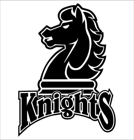Fairleigh Dickinson Knights decal, car decal sticker, college football