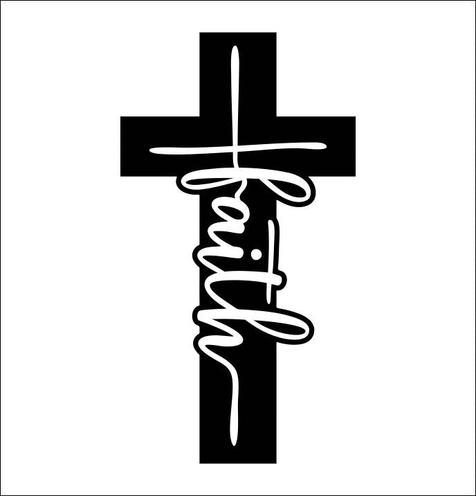 Faith Cross decal – North 49 Decals