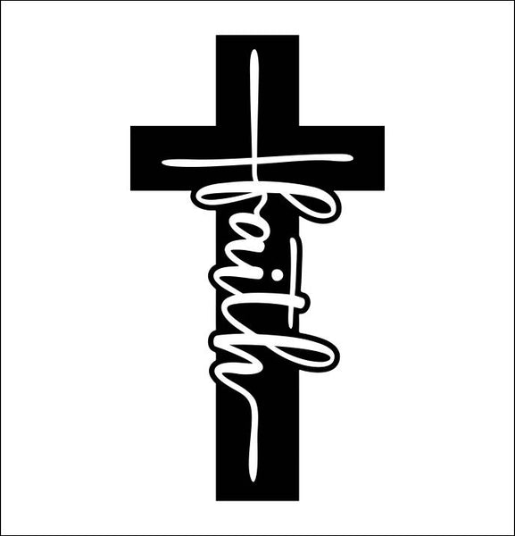 Faith Cross decal