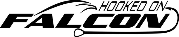 falcon rods decal, car decal, fishing sticker