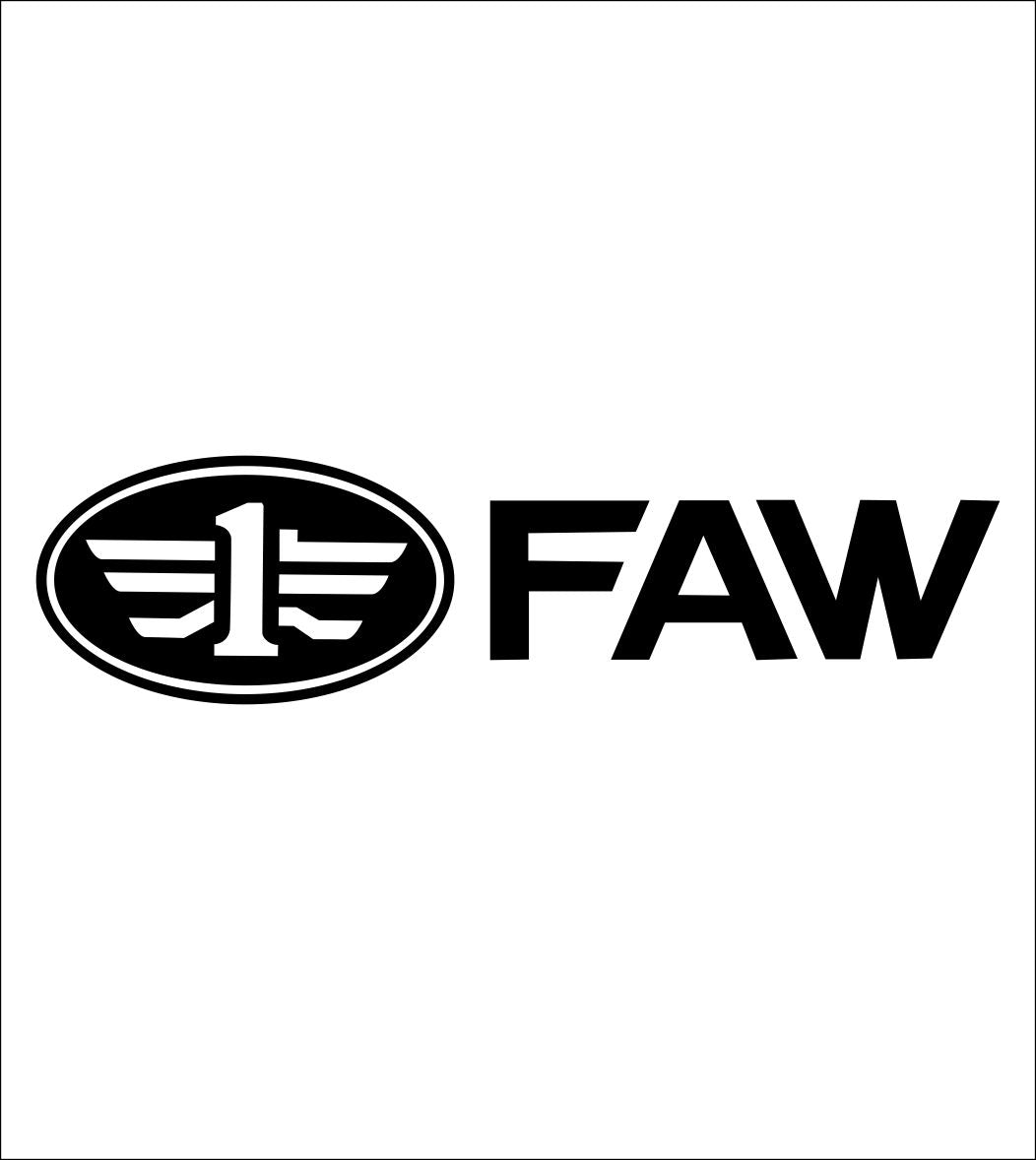 FAW car decal sticker